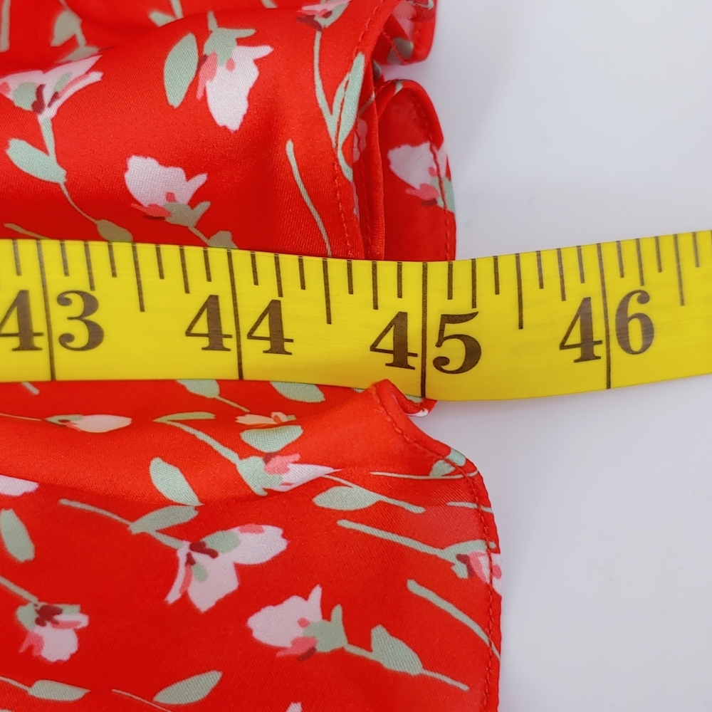 ML Monique‎ Lhuillier Printed Ruffle Dress 12 - Picture 10 of 10